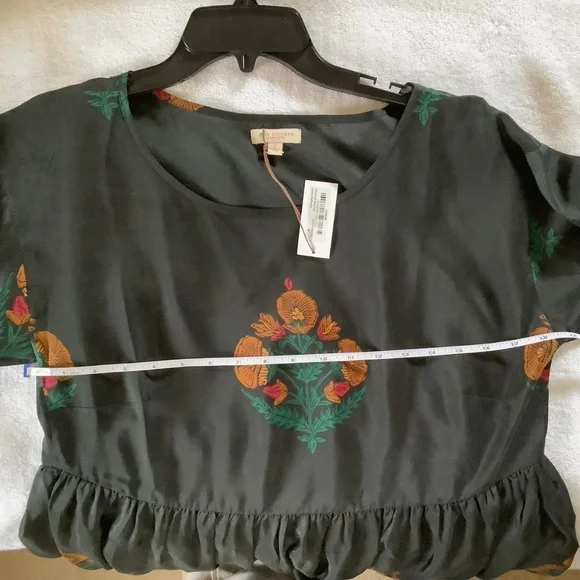 Pink Chicken Silk Kelly Midi/Maxi Dress Caviar Bellflower SZ S - Picture 16 of 16